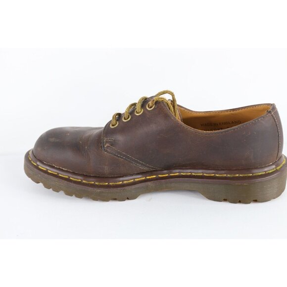 Vtg 90s Dr Martens Mens UK 6 US 7 Distressed Chunky Leather Shoes Oxfords Brown main image 4